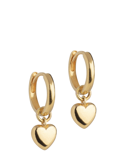 ENAMEL Copenhagen Amore Hoop Earrings, Gold