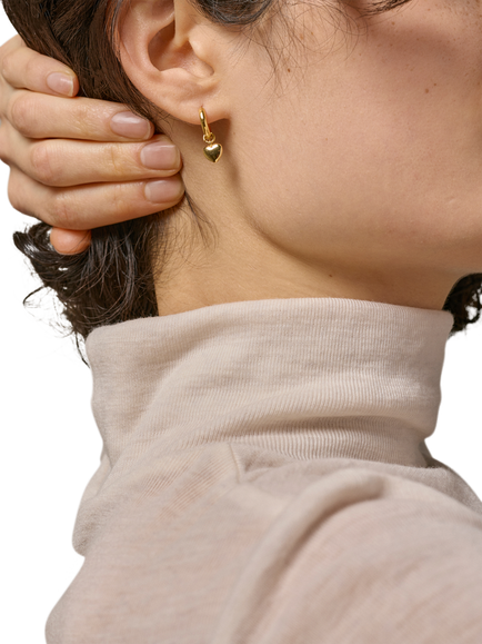 ENAMEL Copenhagen Amore Hoop Earrings - view 2, Gold