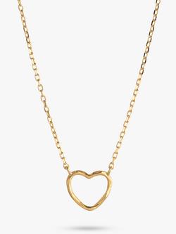 ENAMEL Copenhagen Heart Necklace, Gold - view 2, Yellow Gold