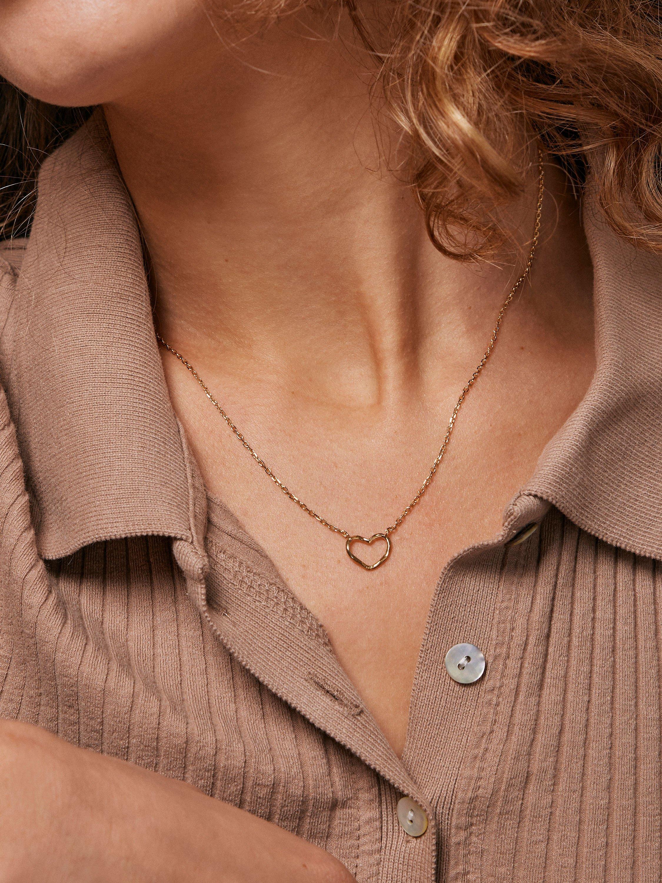 Product image 3 of 5, which shows ENAMEL Copenhagen Heart Necklace, Gold