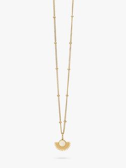 ENAMEL Copenhagen Soleil Necklace, Gold/White