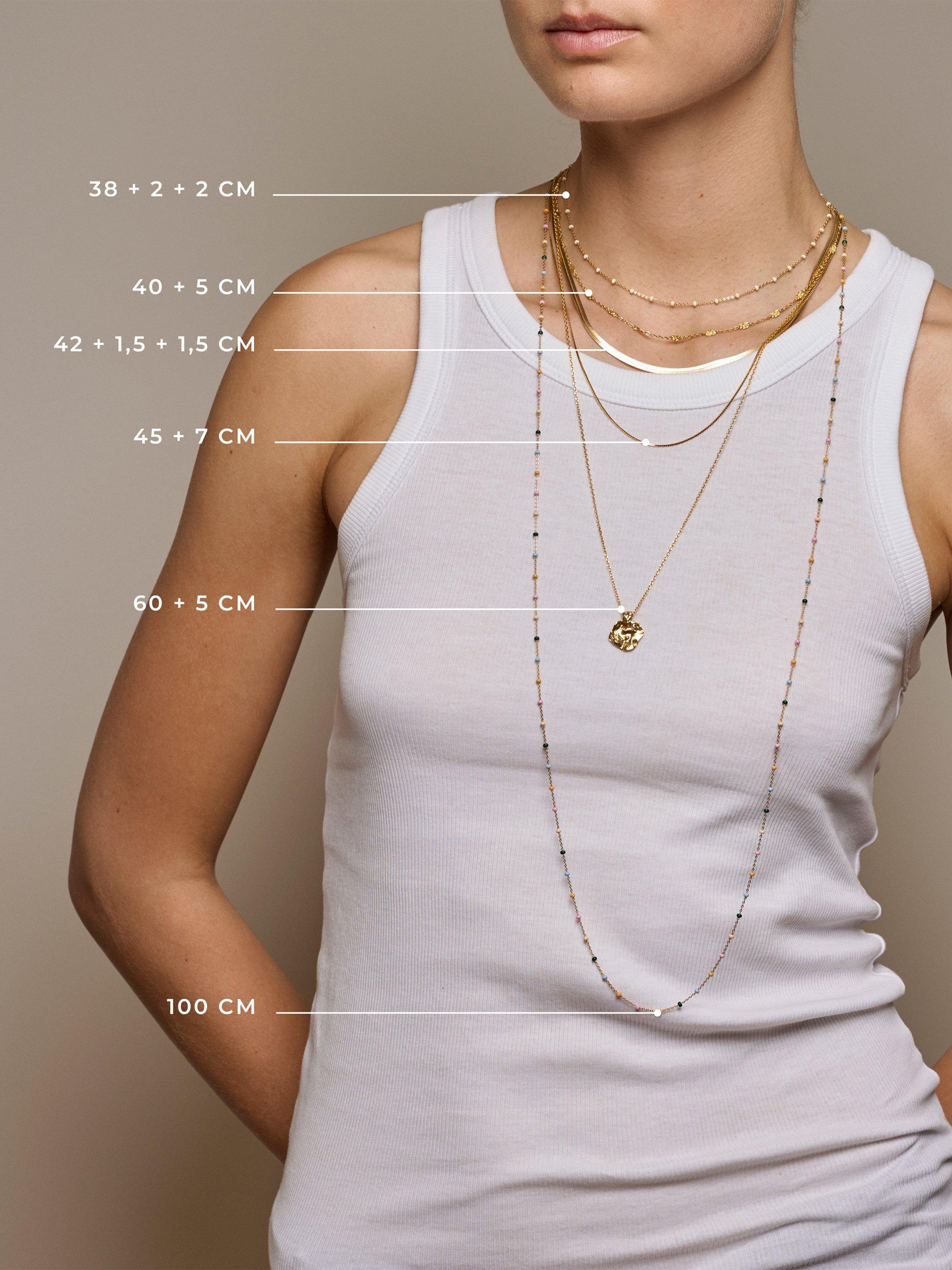 Product image 5 of 6, which shows ENAMEL Copenhagen Cherry Necklace, Yellow Gold/Red