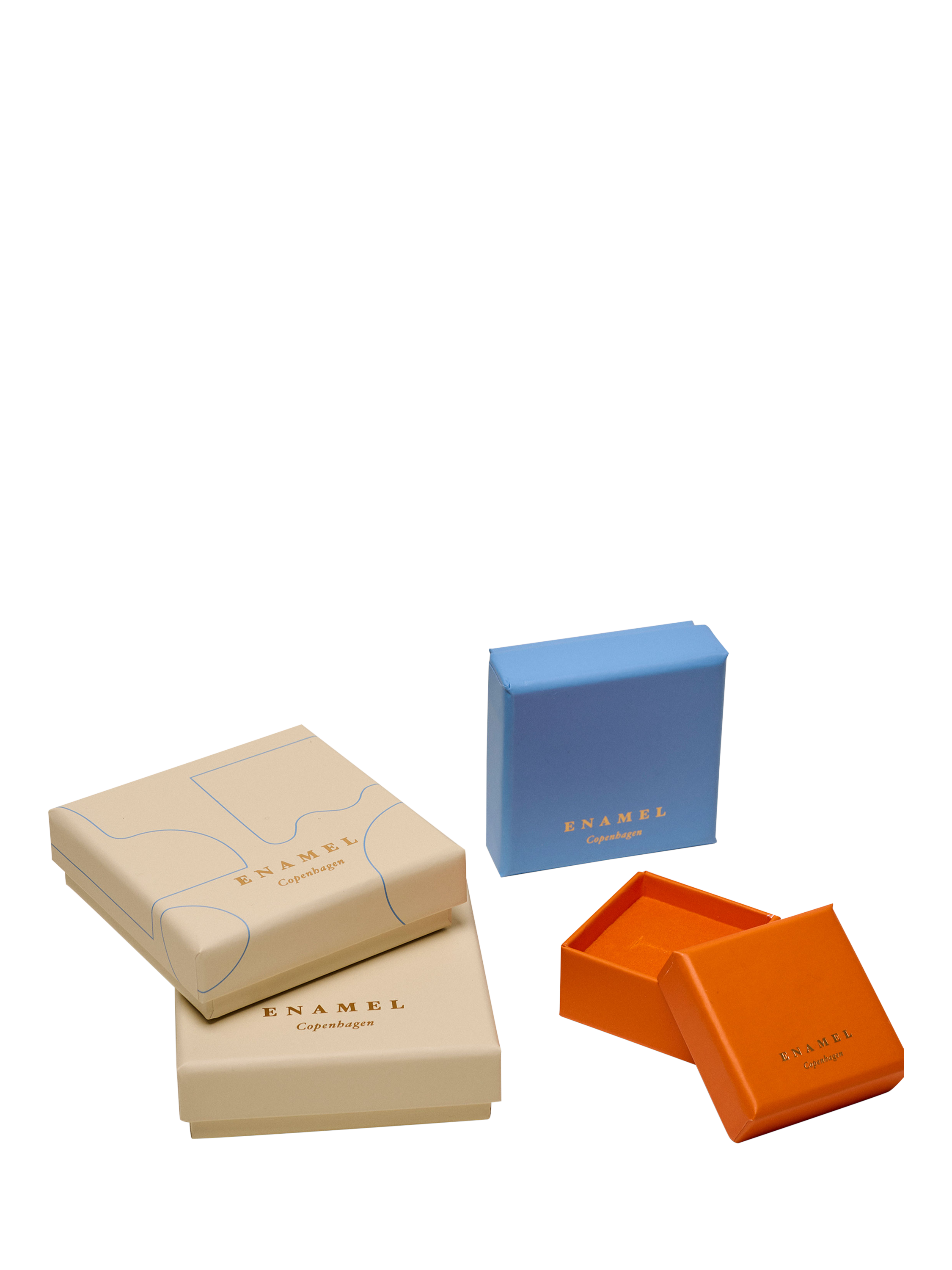 Product image 6 of 6, which shows ENAMEL Copenhagen Cherry Necklace, Yellow Gold/Red