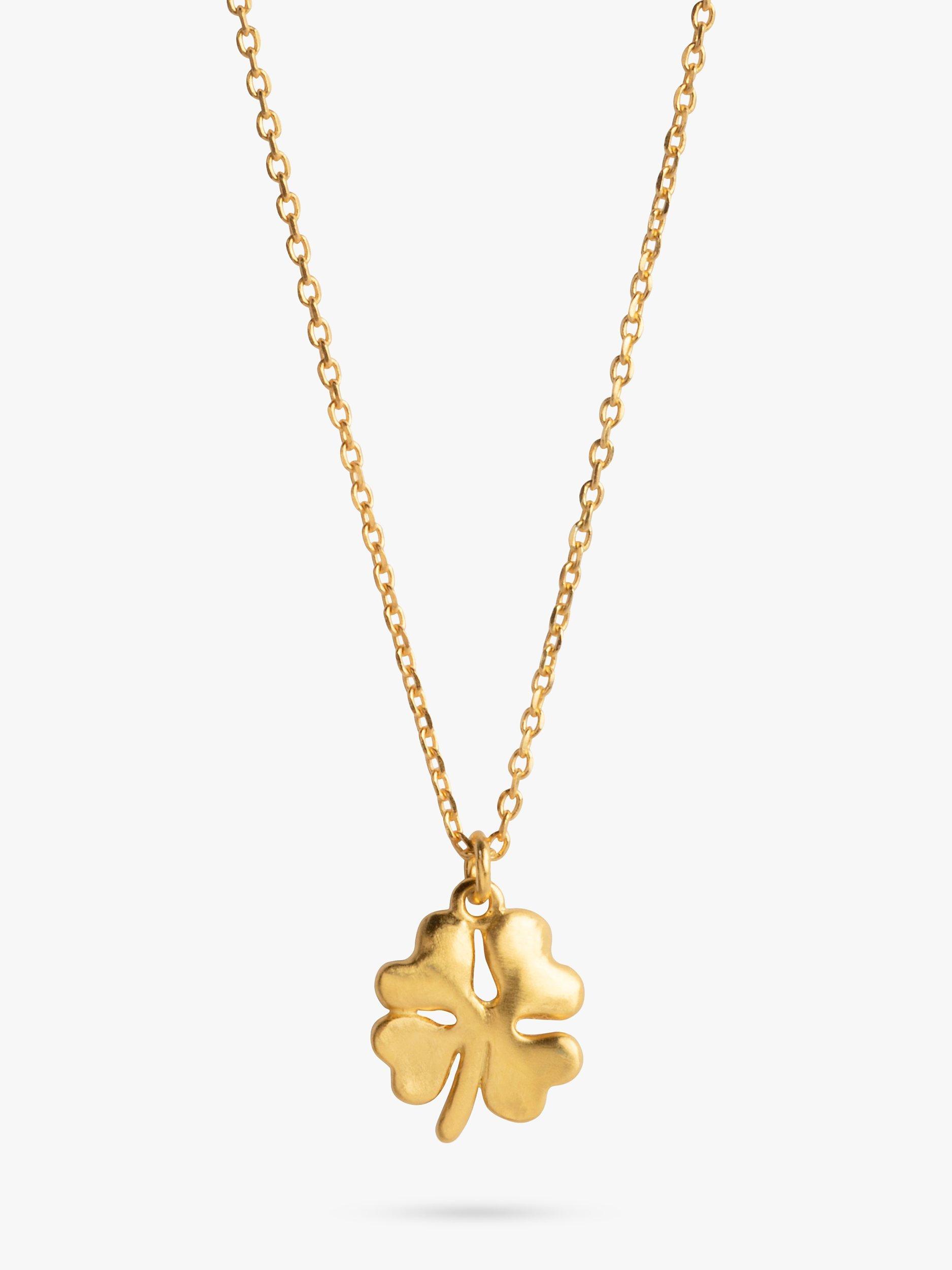 Product image 2 of 6, which shows ENAMEL Copenhagen Clover 18ct Yellow Gold Pendant Necklace