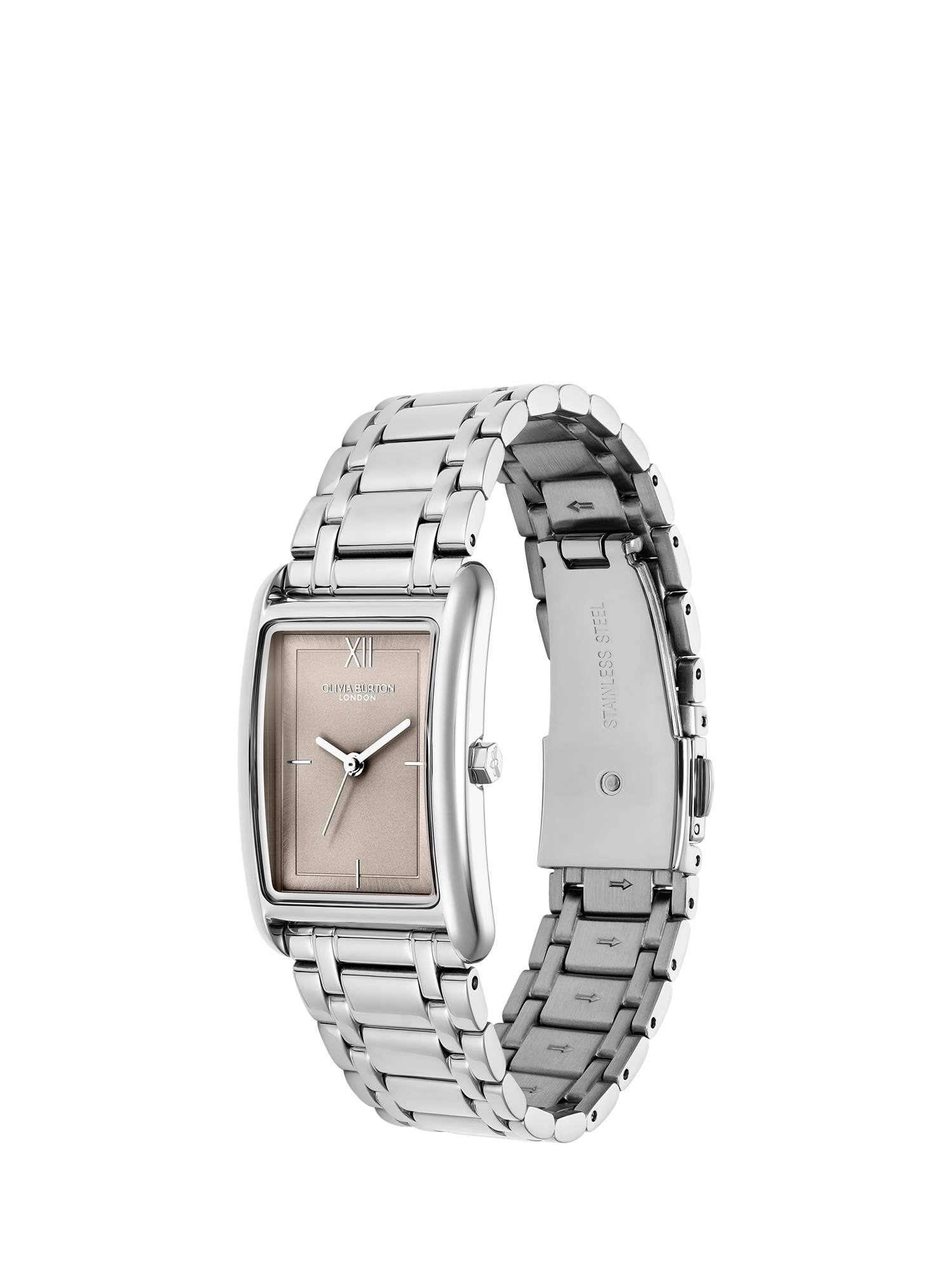Product image 3 of 6, which shows Olivia Burton Women's Grove Bracelet Strap Watch, Silver/Grey 24000194