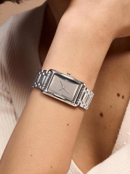Olivia Burton Women's Grove Bracelet Strap Watch - view 2, Silver/Grey