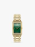 Olivia Burton Women's Grove Bracelet Strap Watch, Gold/Green