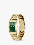 Olivia Burton Women's Grove Bracelet Strap Watch, Gold/Green