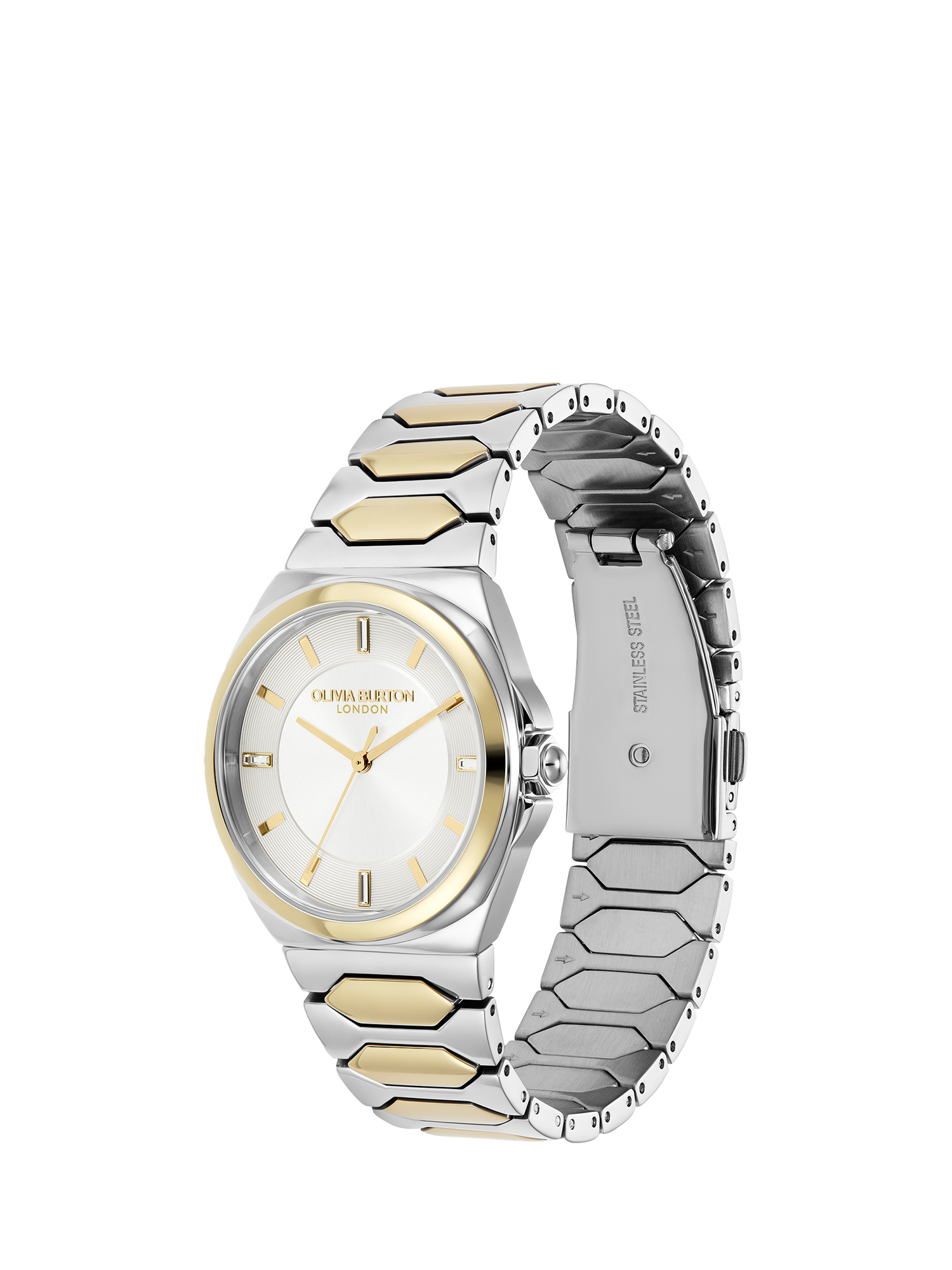 Product image 2 of 5, which shows Olivia Burton 24000203 Women's Lustre Bracelet Strap Watch, Multi