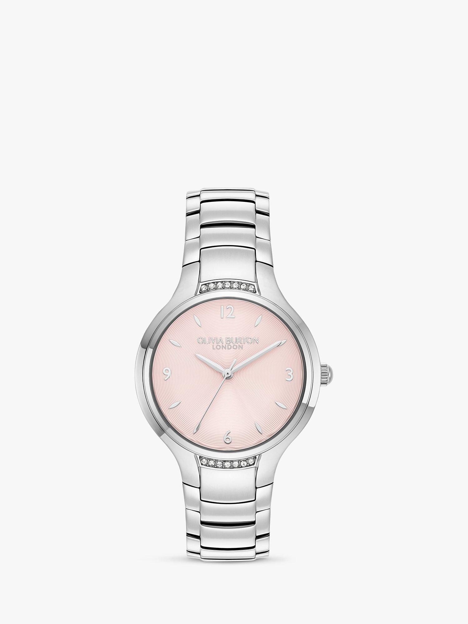 Olivia Burton Women's Three Link Integrated Bracelet Strap Watch