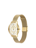 Olivia Burton Women's Micro-Pave Crystal Mesh Strap Watch, Gold 24000214