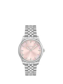 BOSS 1502776 Women's Graceful Bracelet Strap Watch, Silver/Pink, Silver
