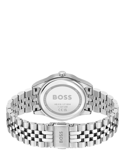 BOSS 1502776 Women's Graceful Bracelet Strap Watch, Silver/Pink - view 2, Silver