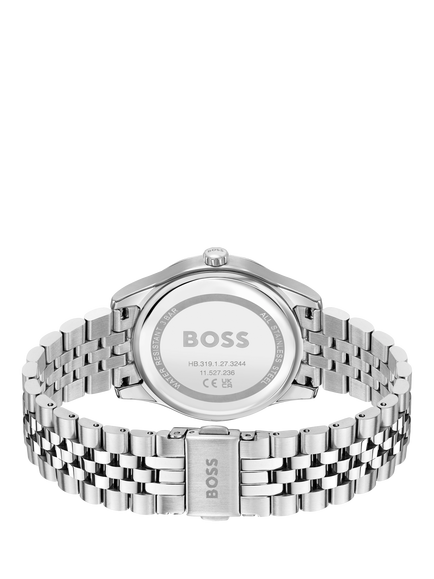 BOSS 1502776 Women's Graceful Bracelet Strap Watch, Silver/Pink - view 2, Silver