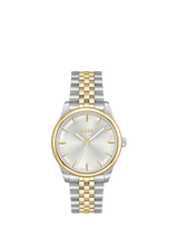 Gucci YA126511 Women s G Timeless Two Tone Date Bracelet Strap Watch Silver Gold