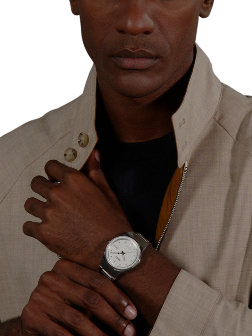 Product image 6 of 8, which shows BOSS 1514186 Men's Candor Date Automatic Bracelet Strap Watch, Silver
