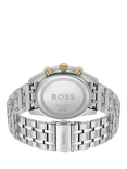 BOSS 1514195 Men's Quartz Bracelet Strap Watch, Silver/Green