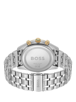 BOSS 1514195 Men's Quartz Bracelet Strap Watch, Silver/Green - view 2, Silver/Green