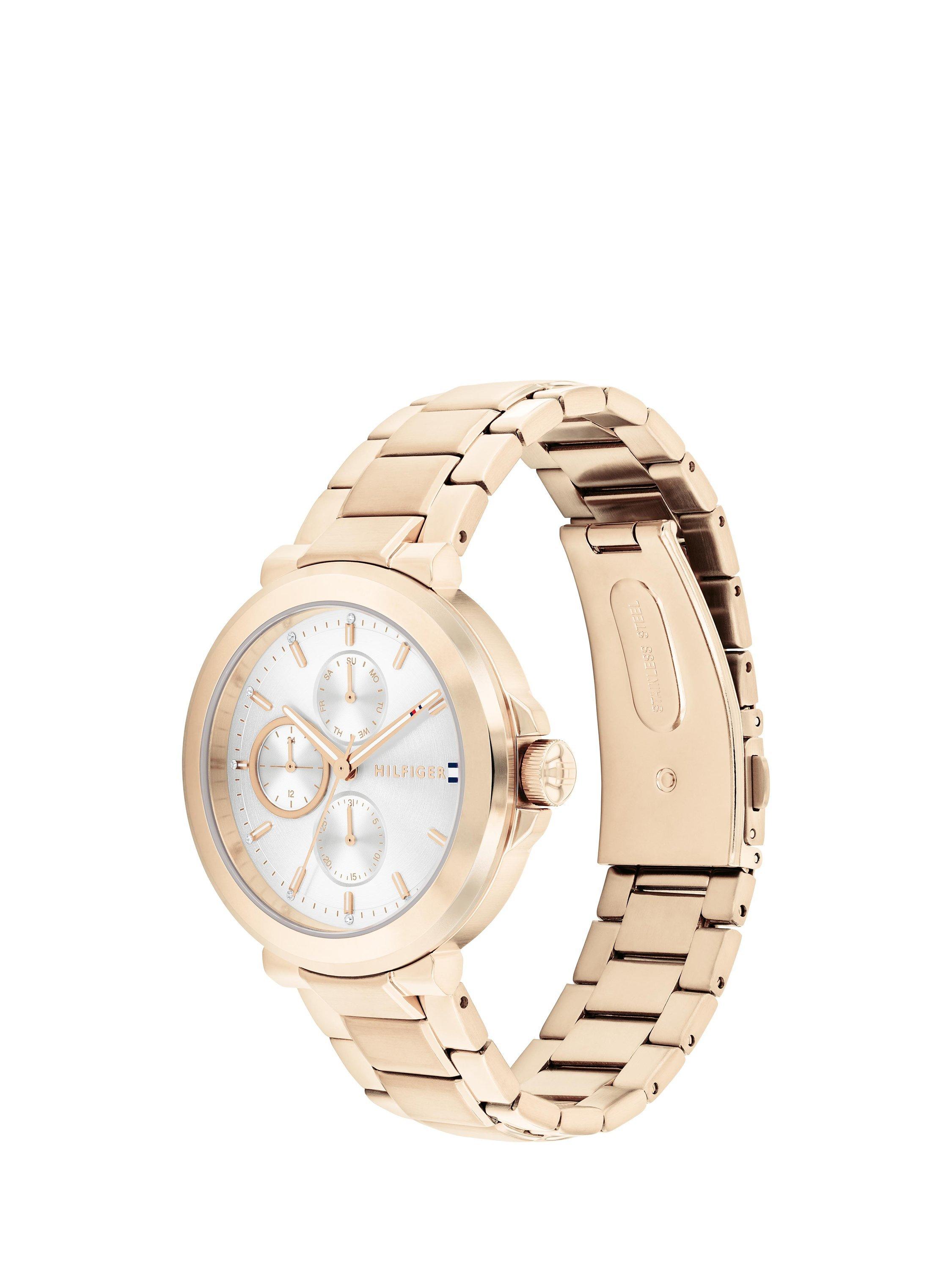 Product image 3 of 6, which shows Tommy Hilfiger Womens' Lori Bracelet Strap Watch, Rose Gold 1782756