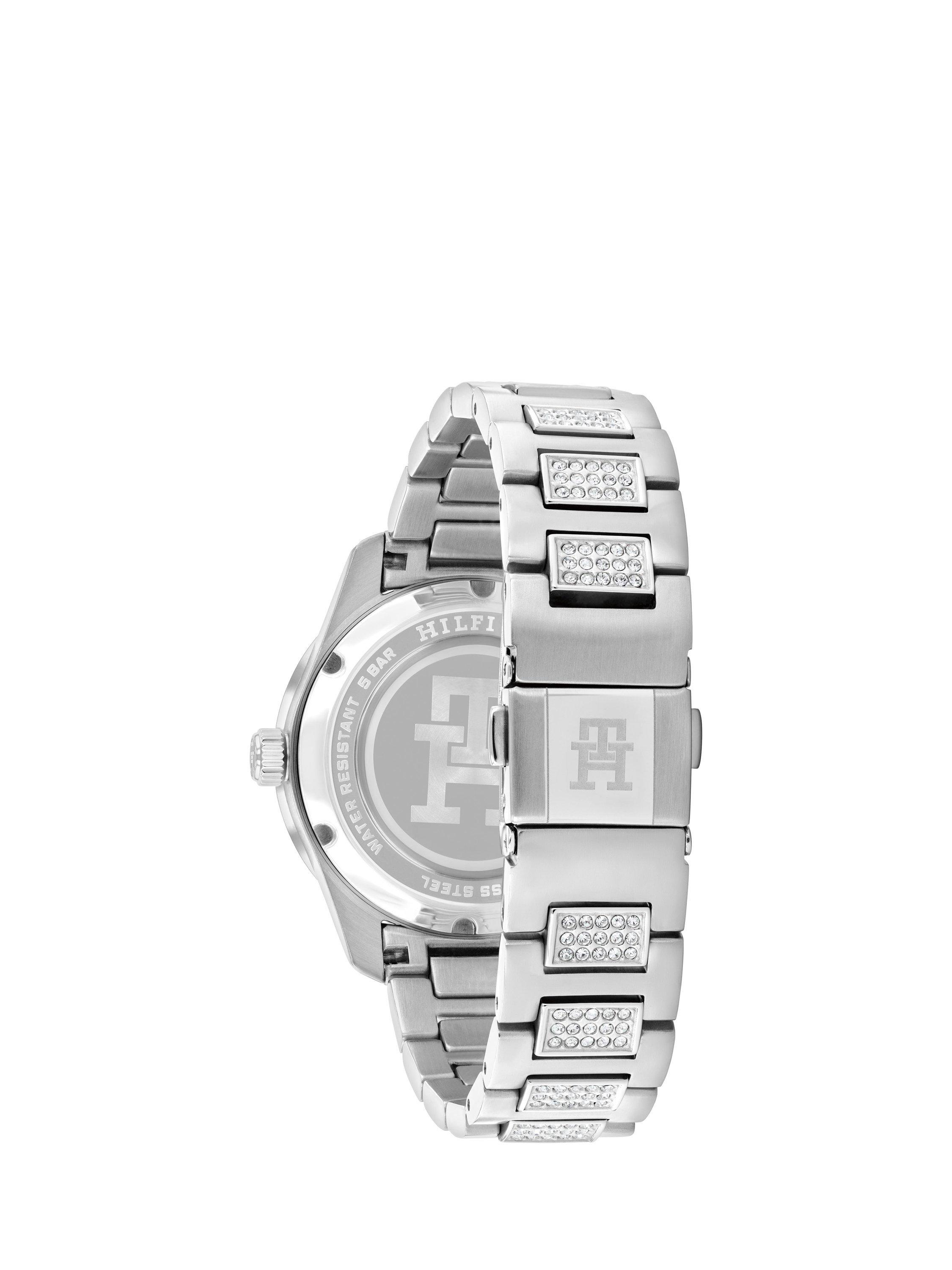 Product image 3 of 5, which shows Tommy Hilfiger Women's Crystal Bracelet Strap Watch, Silver/1782757
