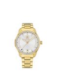Tommy Hilfiger Women's Crystal Bracelet Strap Watch, Gold