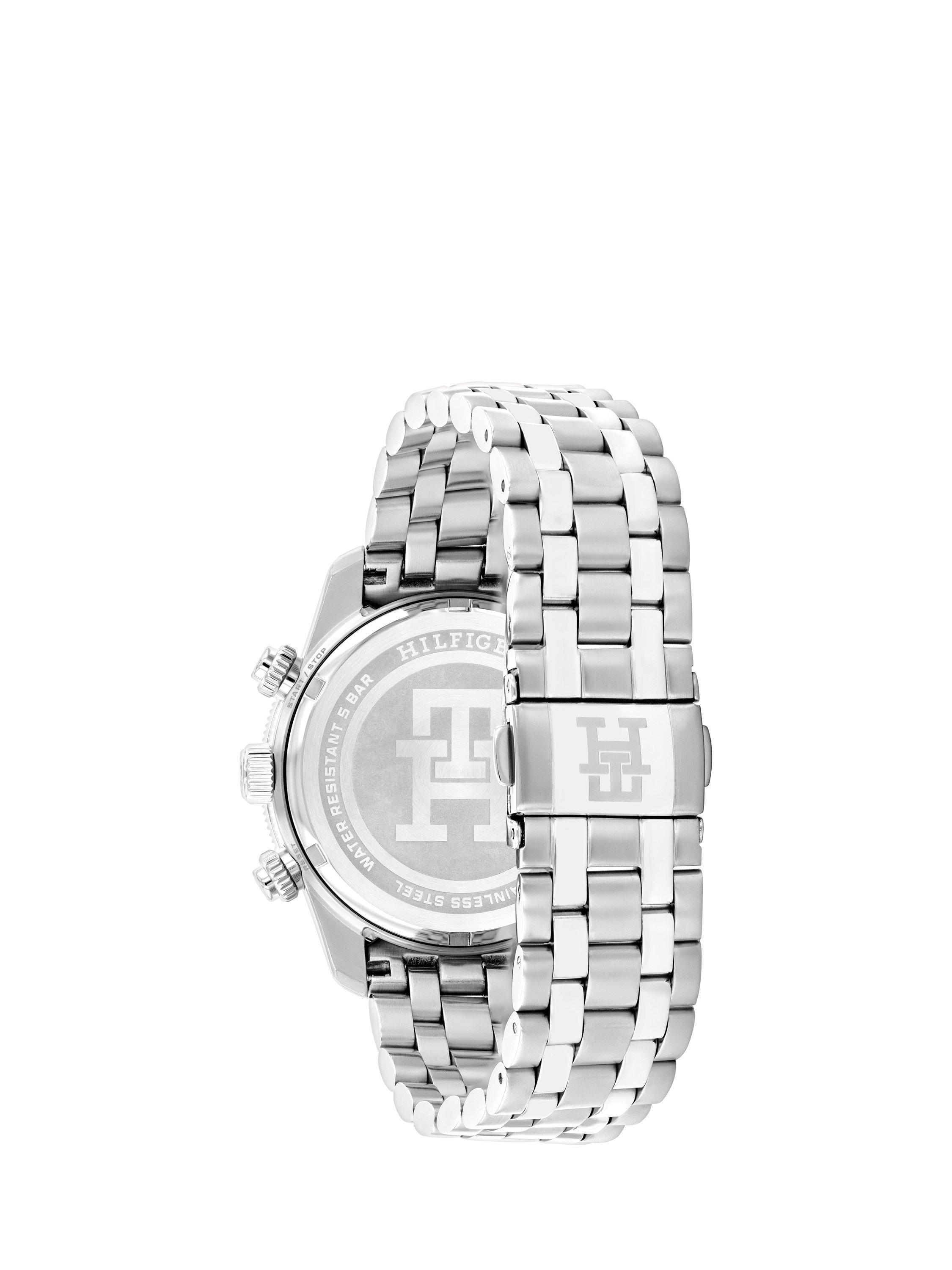 Product image 3 of 5, which shows Tommy Hilfiger 1792156 Men's Chronograph Bracelet Strap Watch, Silver