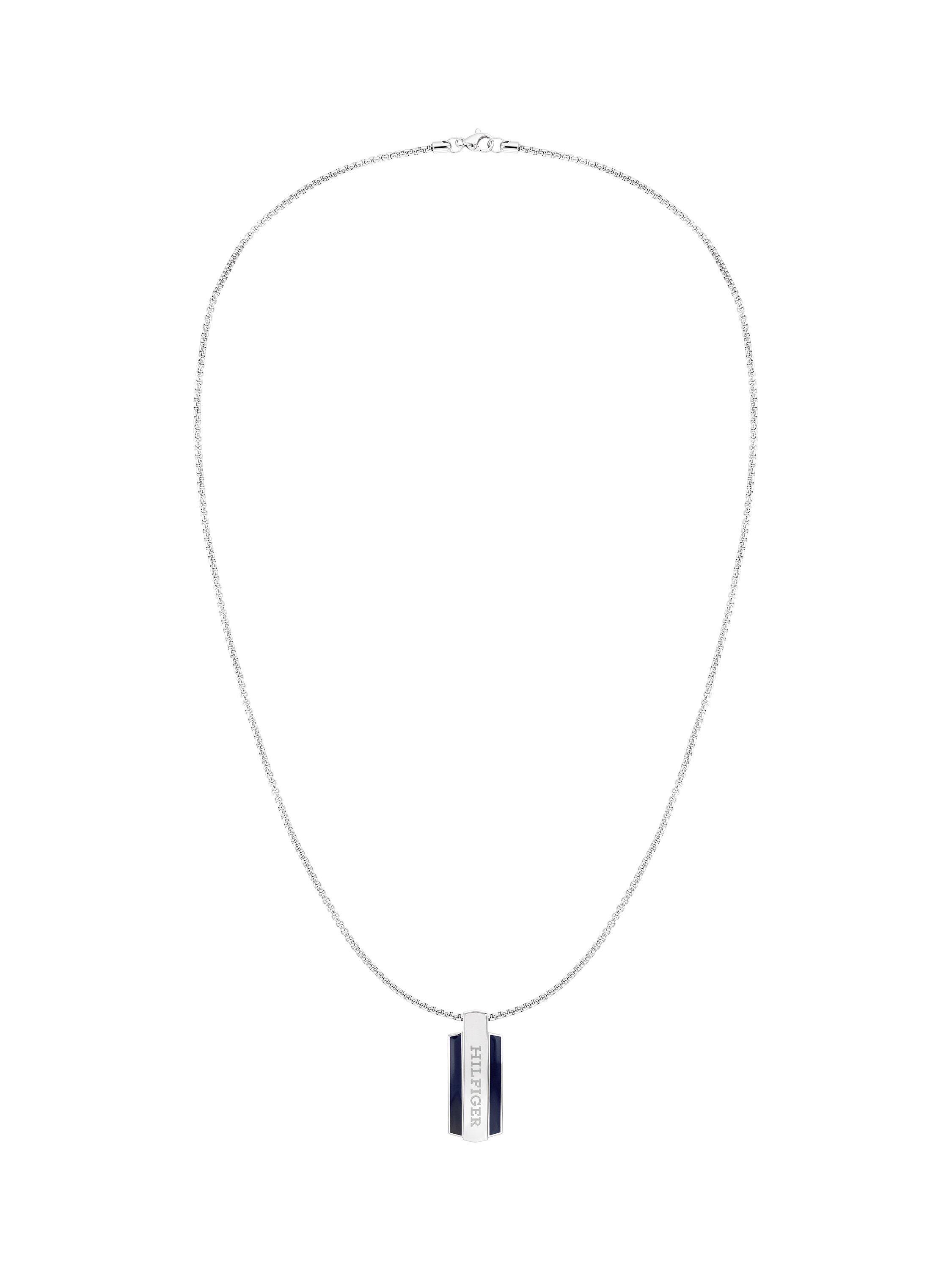 Product image 1 of 5, which shows Tommy Hilfiger Men's Pendant Necklace, Silver