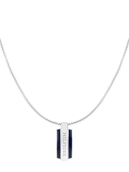 Tommy Hilfiger Men's Pendant Necklace, Silver - view 2, Silver