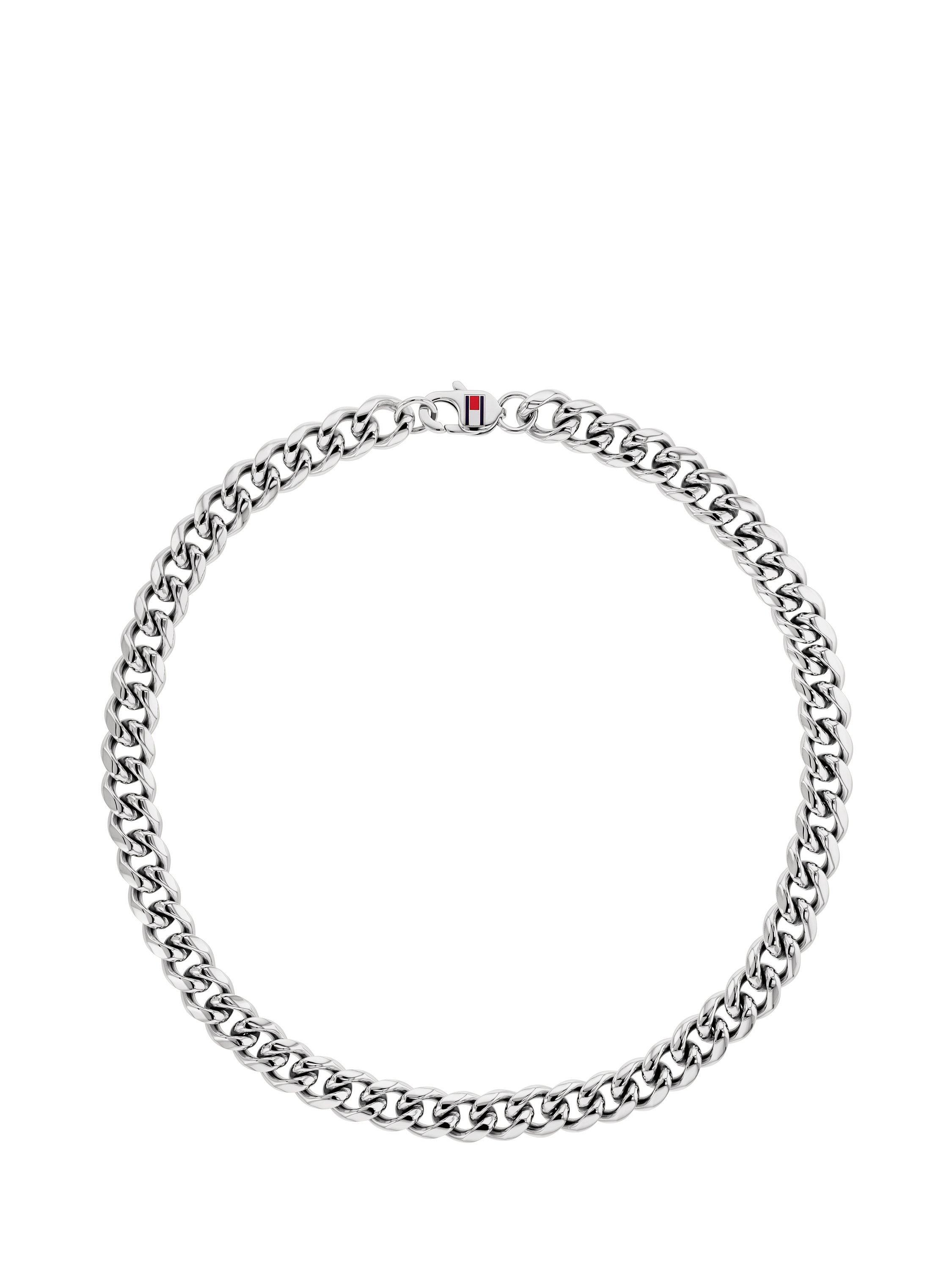 Product image 1 of 4, which shows Tommy Hilfiger Men's Curb Chain Necklace, Silver
