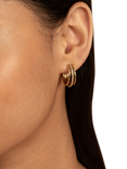 Olivia Burton Ever Stacked Claw Demi Hoop Earrings, Gold