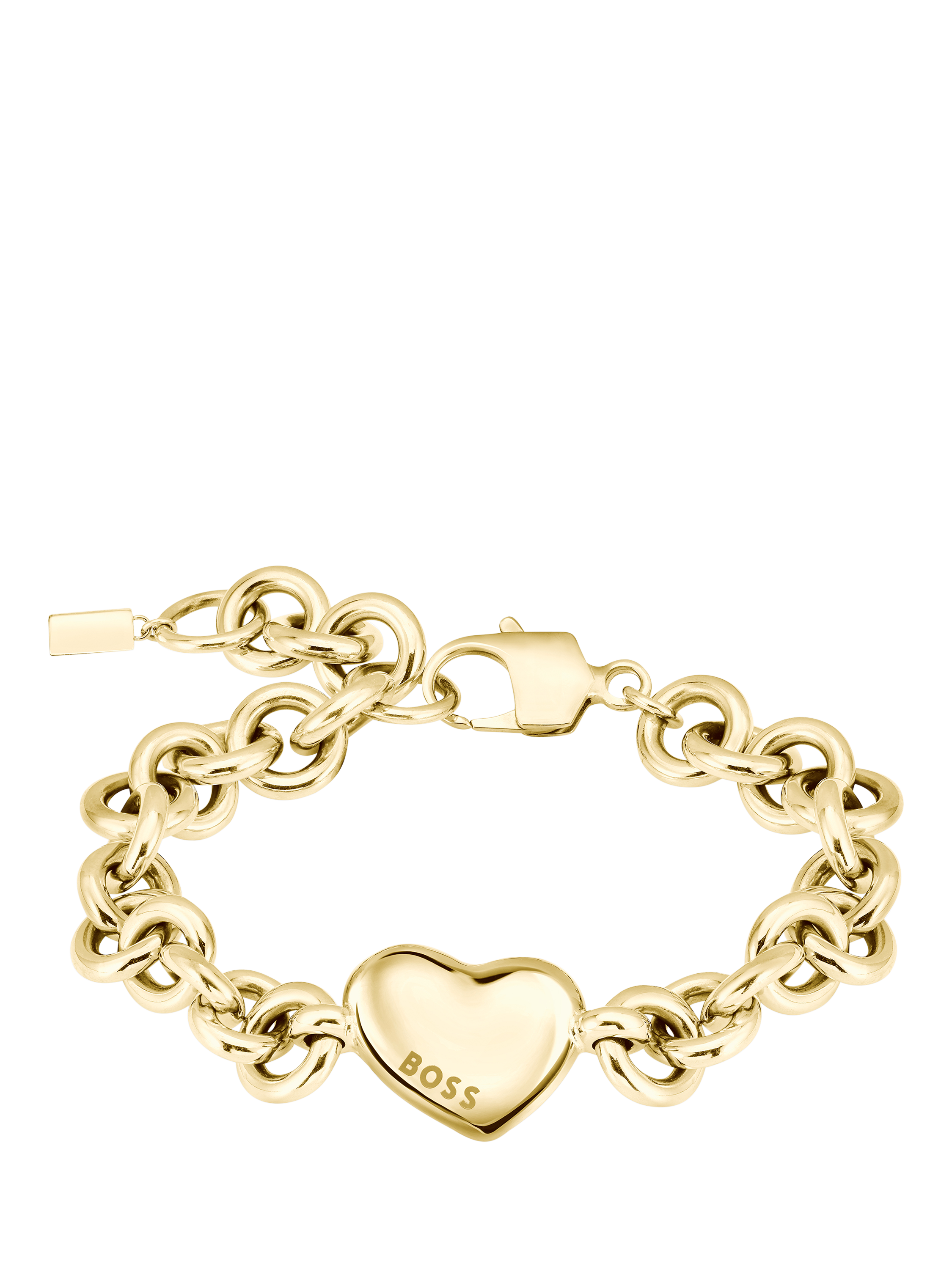 Product image 4 of 5, which shows BOSS Honey Love Heart Chain Bracelet, Gold