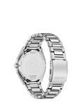 Citizen Men's Sport Octagonal Eco-Drive Date Bracelet Strap Watch, Silver/Green