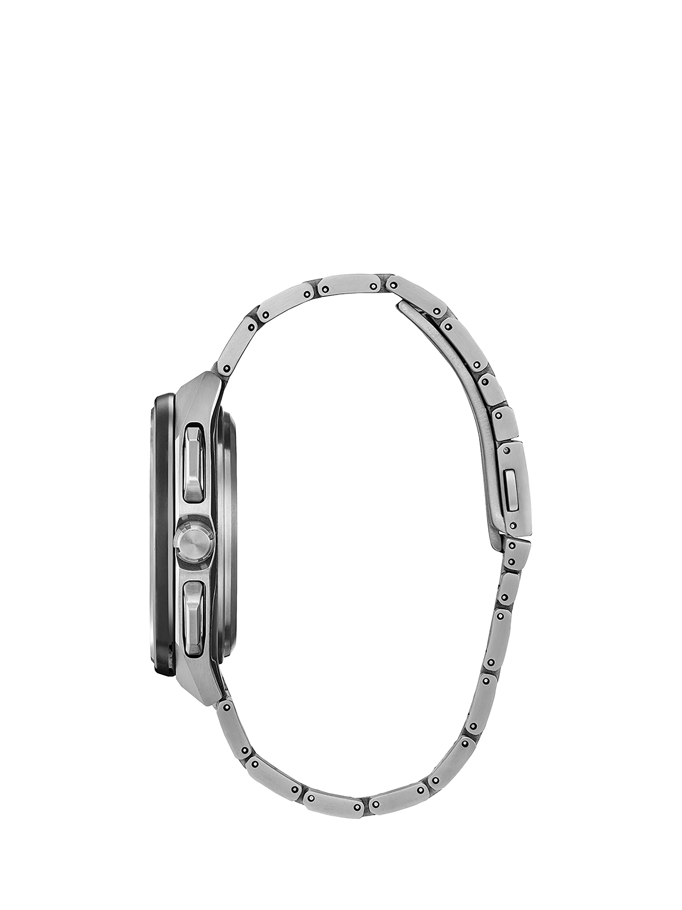 Product image 3 of 7, which shows Citizen CC3097-52L Men's Satellite Wave GPS X Super Titanium Eco-Drive Bracelet Strap Watch, Silver/Blue