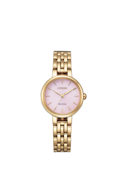 Citizen EM0993-82X Women's Dress Collection Eco-Drive Bracelet Strap Watch, Pink