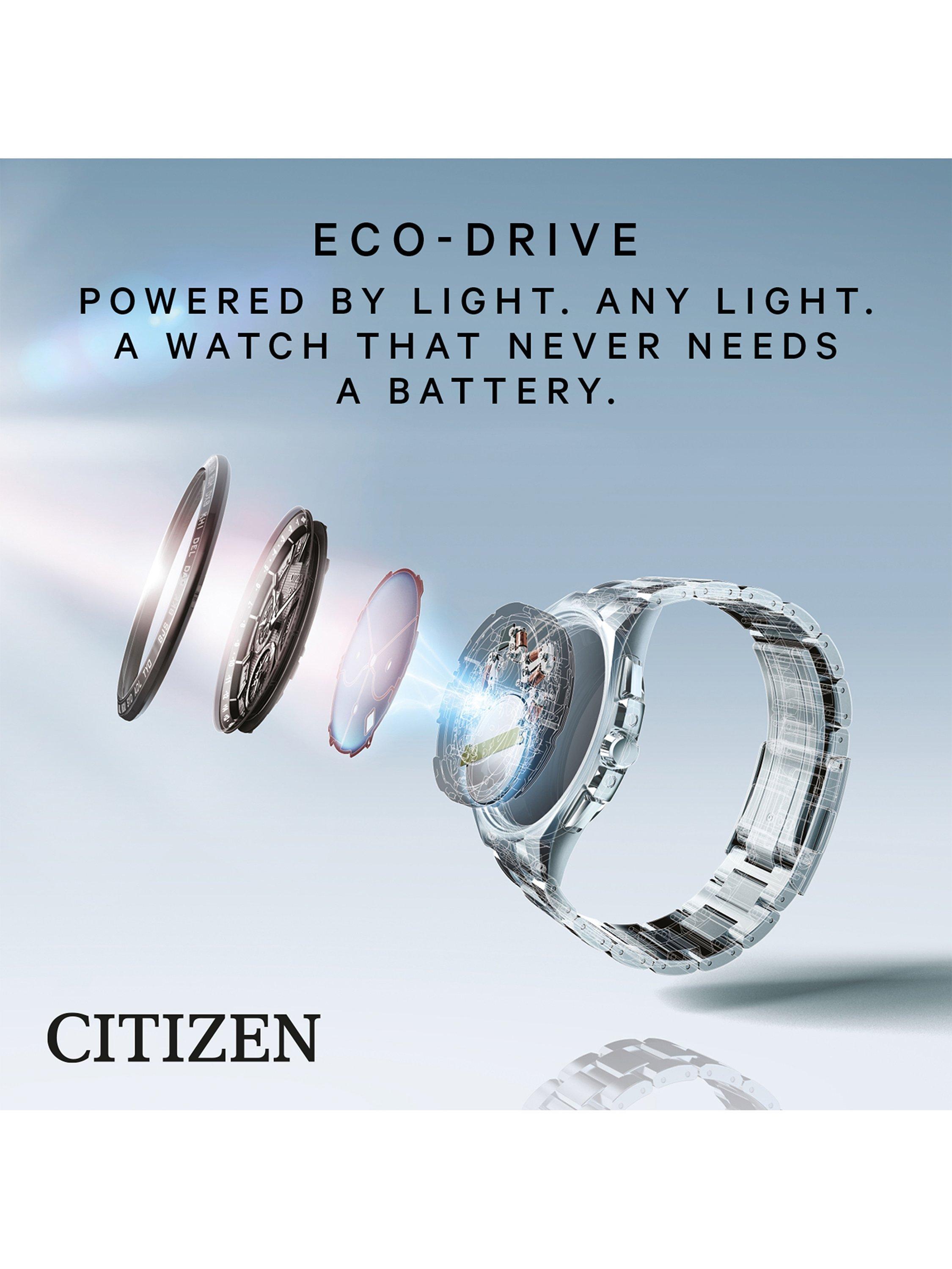 Product image 5 of 5, which shows Citizen EM1136-87D Women's L Mae Eco-Drive Bracelet Strap Watch, Multi/Mother Of Pearl