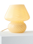 John Lewis Glass Mushroom Table Lamp