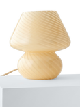 John Lewis Glass Mushroom Table Lamp