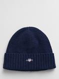 GANT Shield Logo Beanie, Navy