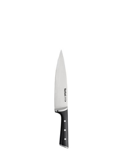 Tefal Ice Force Stainless Steel Chef's Knife, 20cm, Black