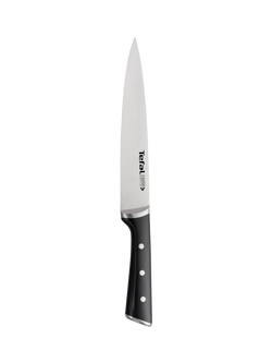Tefal Ice Force Stainless Steel Slicer Knife, 20cm, Black
