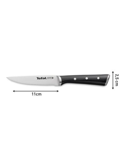 Tefal Ice Force Stainless Steel Steak Knife, 11cm - view 2, Black