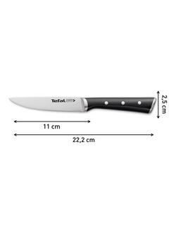 Tefal Ice Force Stainless Steel Utility Knife, 11cm - view 2, Black