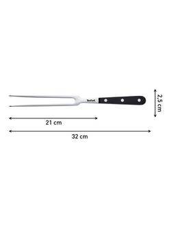 Tefal Ice Force Stainless Steel Meat Fork, 17cm - view 2, Black