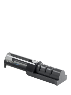 Tefal Ice Force Retractable Kitchen Knife Sharpener, Black