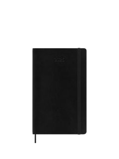 Moleskine A5 Soft Cover Week on One Page 2025 Diary, Black