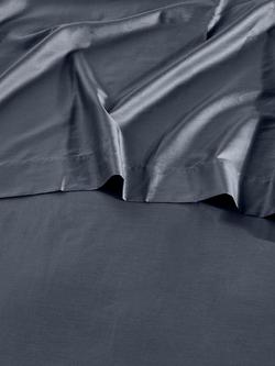 Bedfolk Luxe Cotton Deep Fitted Sheets - view 2, Ink