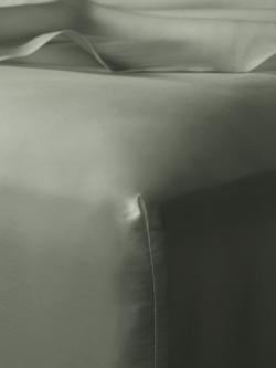 Bedfolk Luxe Cotton Deep Fitted Sheets, Moss
