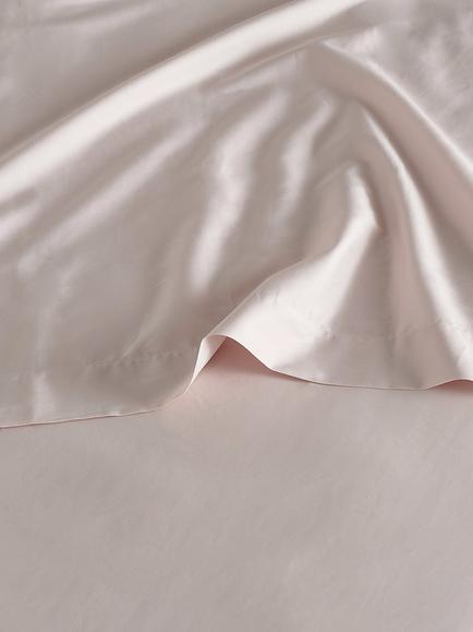 Bedfolk Luxe Cotton Deep Fitted Sheets - view 2, Rose