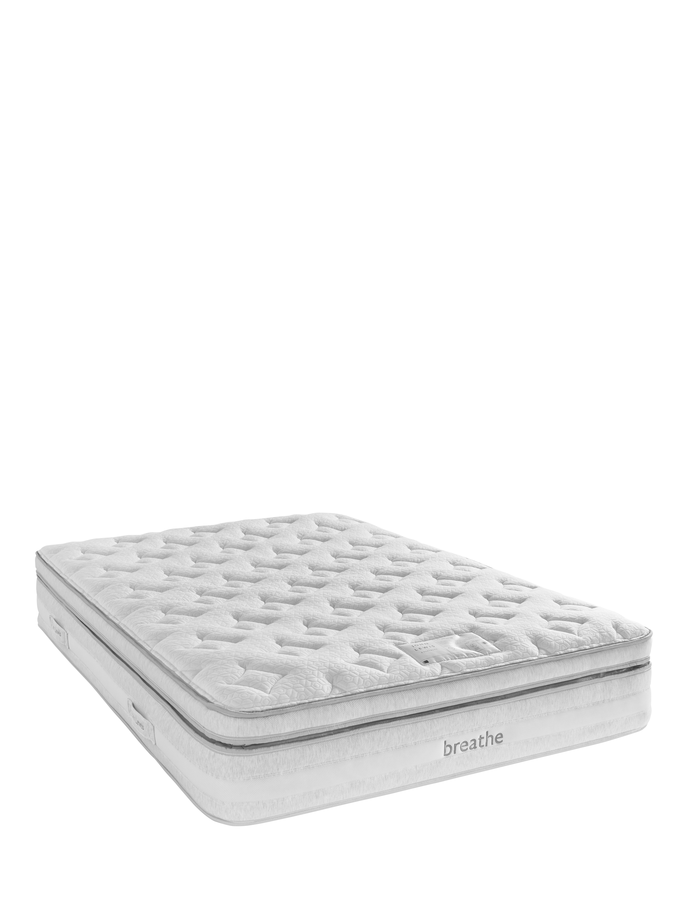 John Lewis Breathe 3800 Pocket Spring Box Top Mattress Medium Tension Super King Size