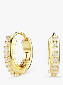 Swarovski Matrix Mini Hoop Earrings, Gold, Gold